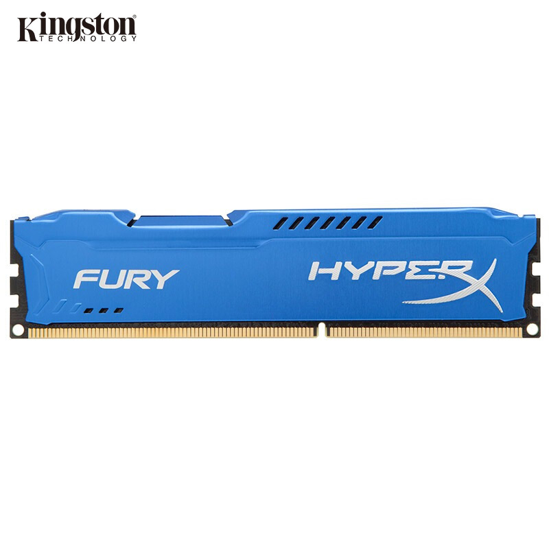 金士顿(Kingston)骇客神条 Fury系列 DDR3 1866 8GB台式机内存(HX318C10F/8)蓝色