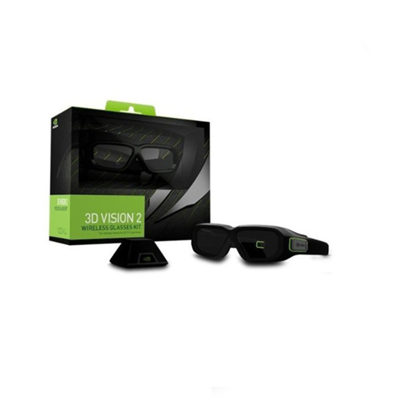英伟达（Nvidia）立体眼镜 3D VISION 2代套装 射频版眼镜  黑色