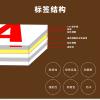 彩乐贴 CLT-FX221 白底黑字 9MM*8M 线缆标签色带 适用于兄弟所有标签机