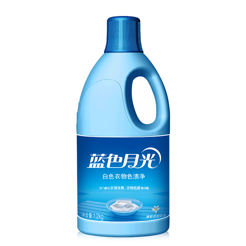 蓝色月光白色衣...
