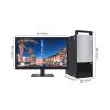 联想(Lenovo)电脑整机 英特尔酷睿i5 六核网课商务家用办公台式机 21.5英寸全高清屏 定制 i5-94008G1T+256G双硬盘